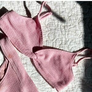 Pacsun LA Hearts Twist Front Swim Top